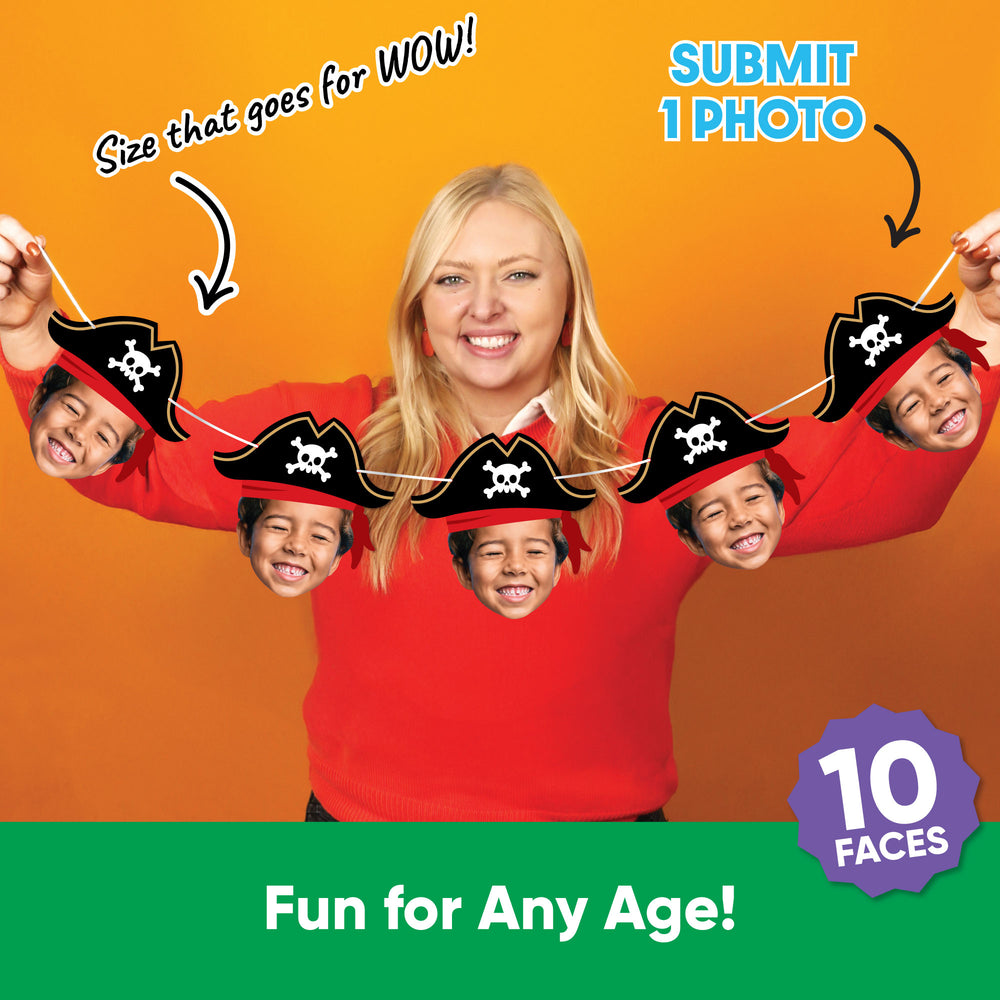 Custom Face Pirate Garland Banner
