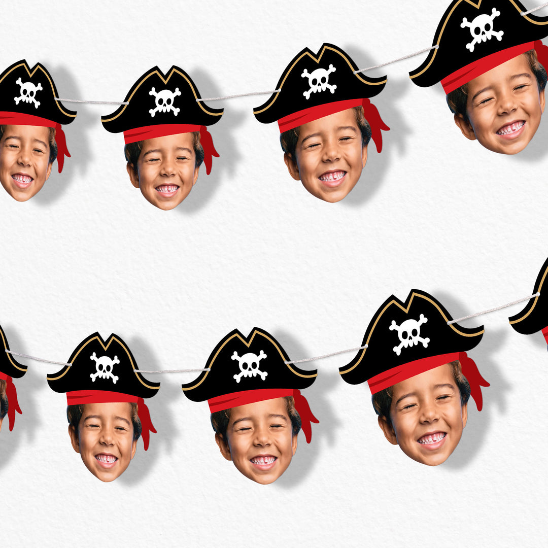 Custom Face Pirate Garland Banner