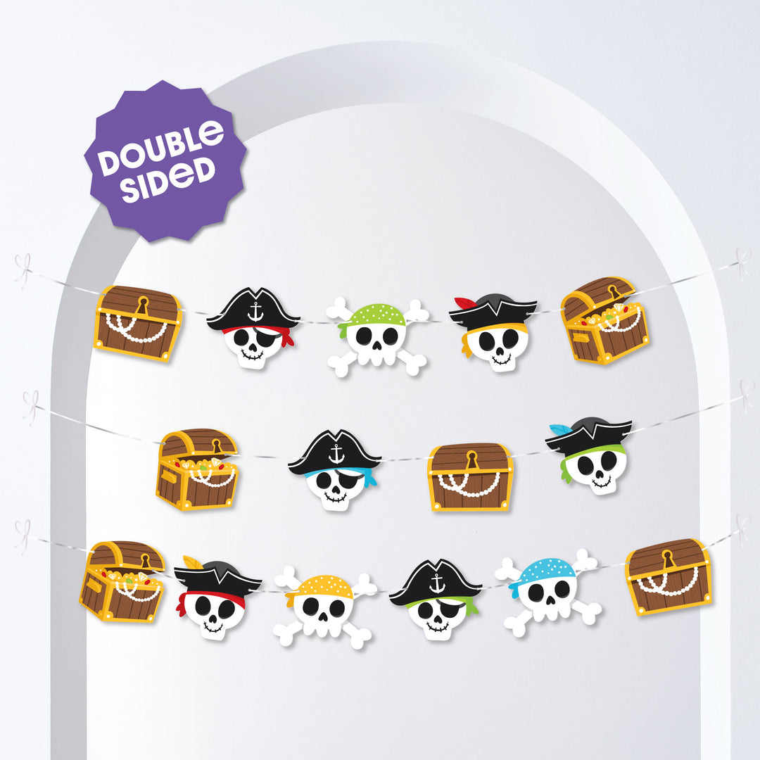 Pirate Ship Adventures Garland Banner - 15 Pc