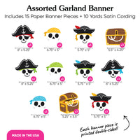 Pirate Ship Adventures Garland Banner - 15 Pc