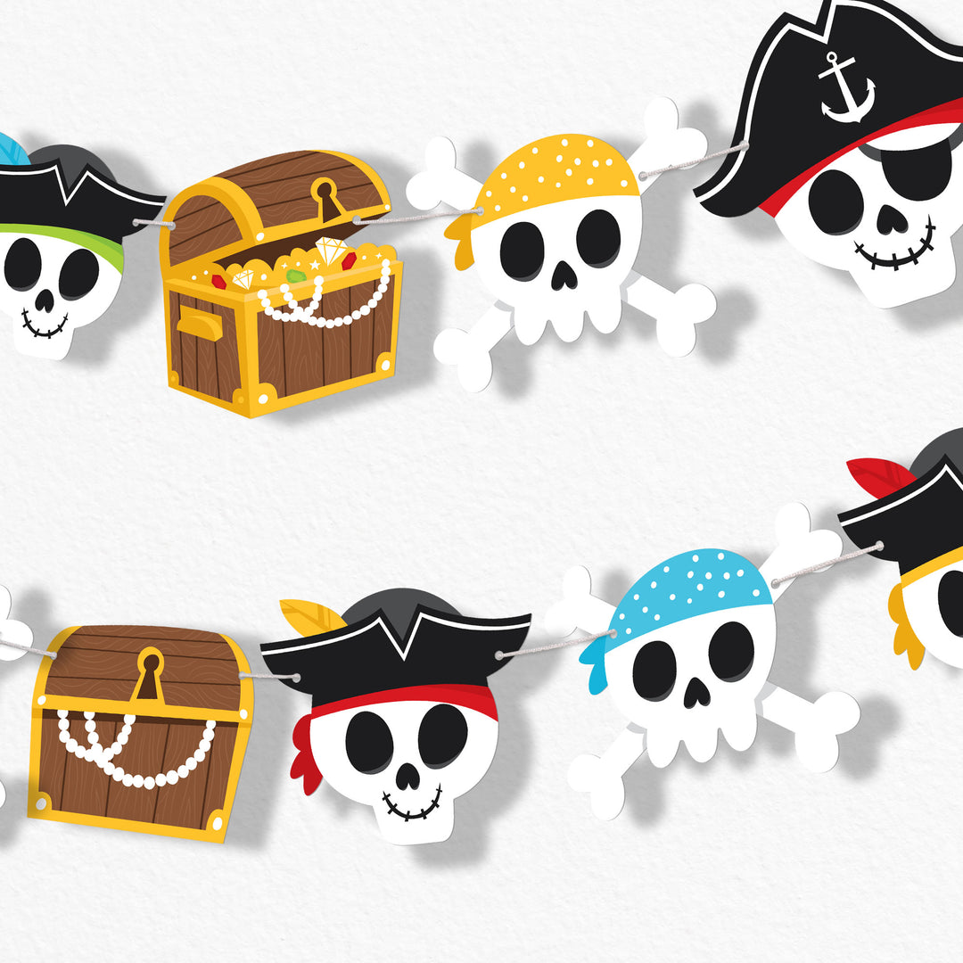 Pirate Ship Adventures Garland Banner - 15 Pc
