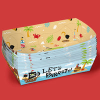 Pirate Party Paper Food Trays - 12 Ct