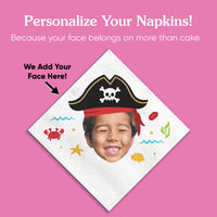 Custom Face Napkins - Pirate