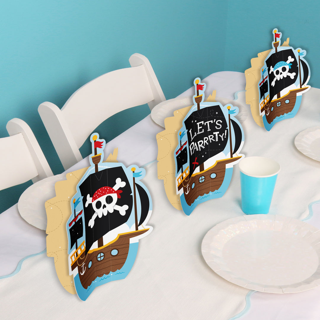 Pirate 3D Centerpieces - 8 Ct