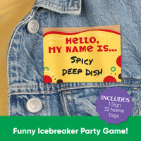 Pizza What's Your Name Party Game