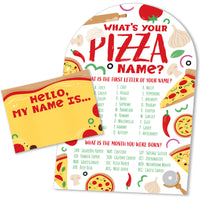 Pizza What's Your Name Party Game