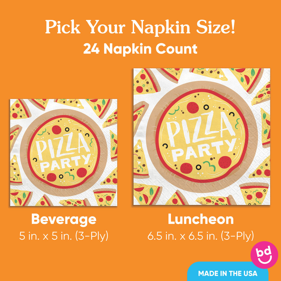 Napkins - Pizza Party - 24 Ct