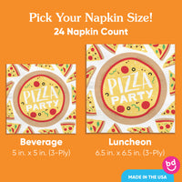 Napkins - Pizza Party - 24 Ct