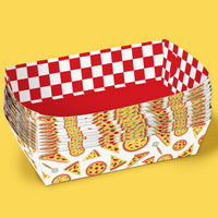 Pizza Party Paper Food Trays - 12 Ct