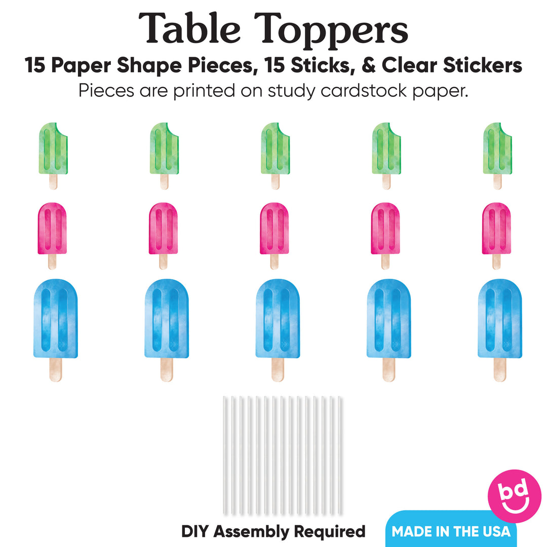 Popsicle Table Toppers - 15 Ct
