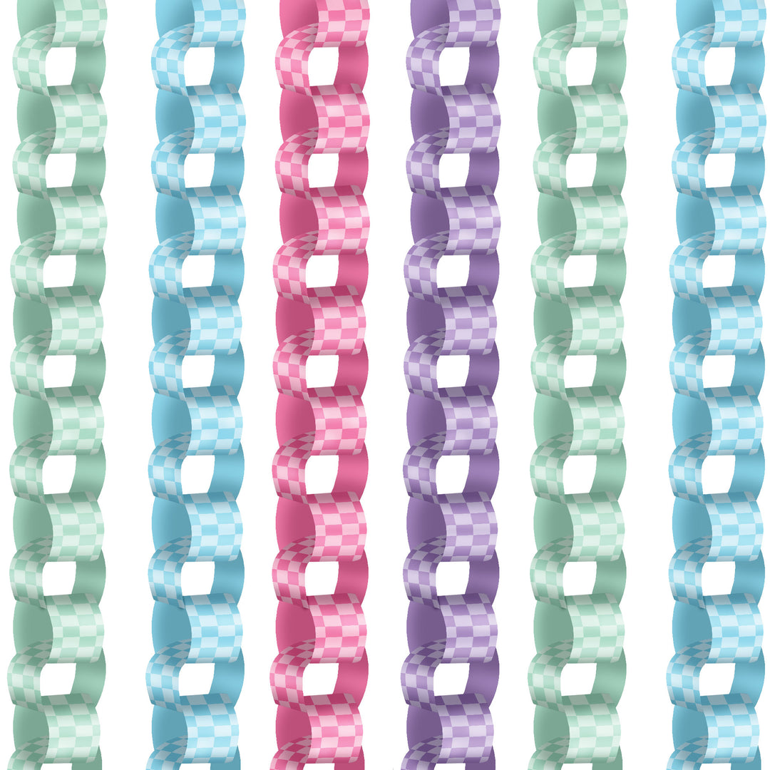 Preppy 10th Birthday Girl DIY Paper Chains - 128 Pc