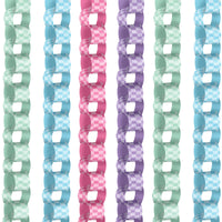 Preppy 10th Birthday Girl DIY Paper Chains - 128 Pc
