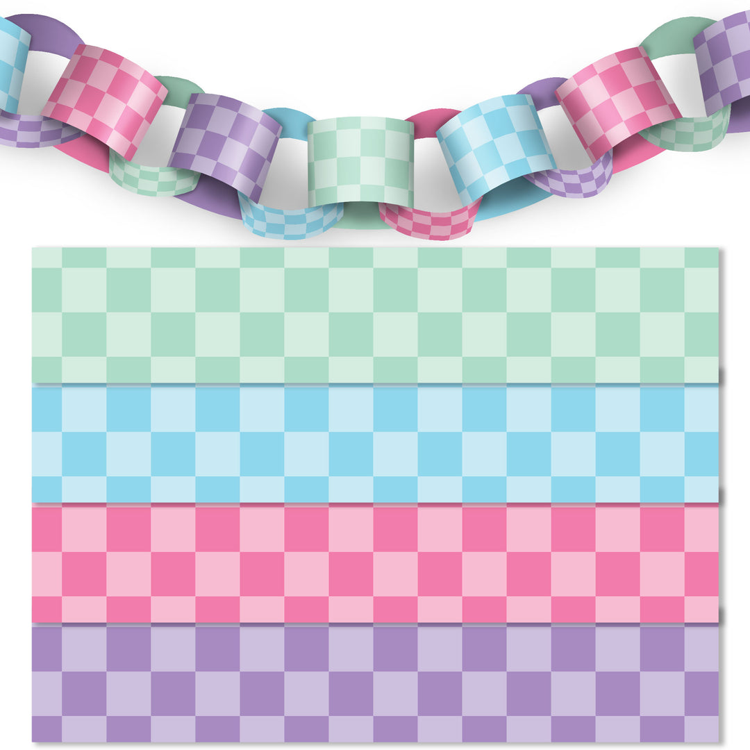 Preppy 10th Birthday Girl DIY Paper Chains - 128 Pc