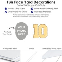 Corrugated plastic material and stake detail