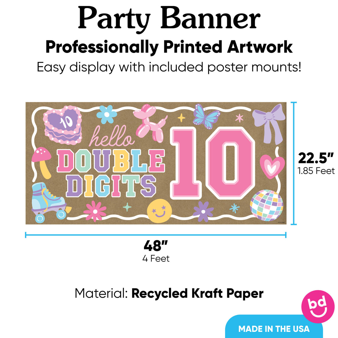 Large size banner with mounting pieces included