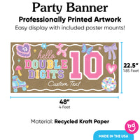 Banner with mounting accessories included