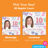 50 napkins beverage and luncheon sizes