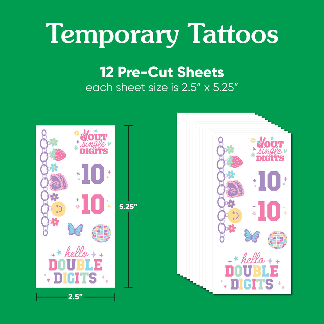 Close-up tattoo icons and sayings detail