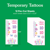 Close-up tattoo icons and sayings detail