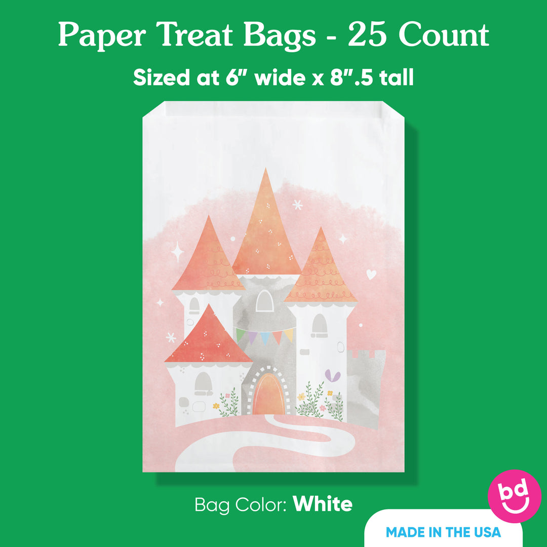 Paper Treat Bags - Princess - 25 Ct
