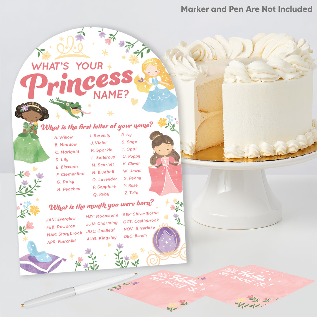 Princess What's Your Name Party Game