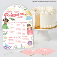 Princess What's Your Name Party Game