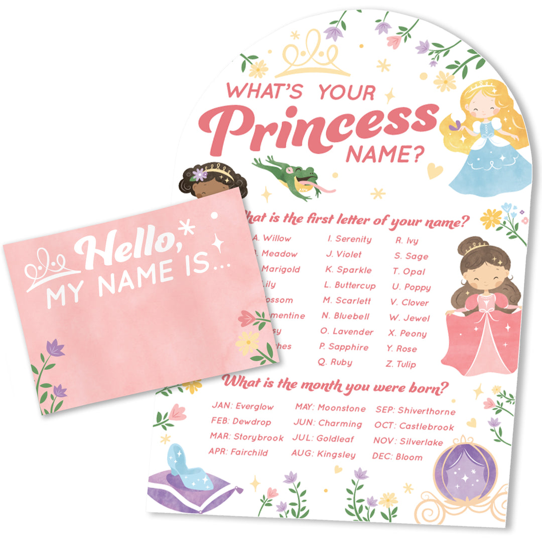 Princess What's Your Name Party Game