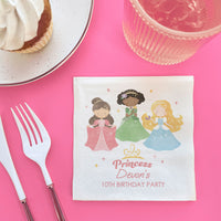 Custom Text Napkins - Princess