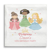 Custom Text Napkins - Princess