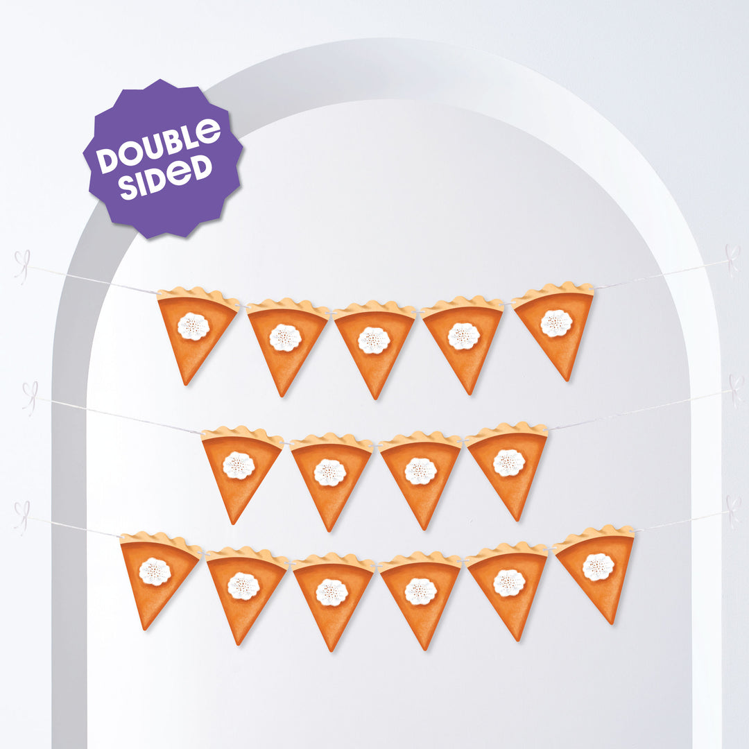 Pumpkin Pie Garland Banner - 15 Pc
