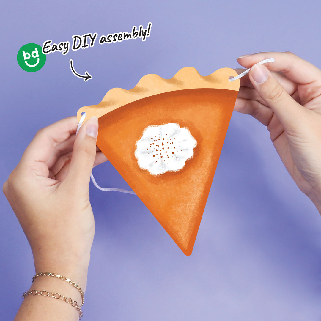 Pumpkin Pie Garland Banner - 15 Pc