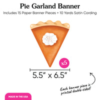 Pumpkin Pie Garland Banner - 15 Pc