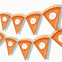 Pumpkin Pie Garland Banner - 15 Pc