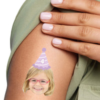 Custom Party Hat Temporary Tattoos - 12 Ct