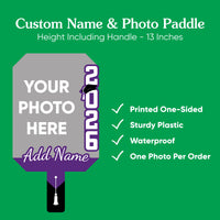 Custom Grad Purple Photo Paddle 1, 3, 6, or 12 Ct