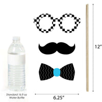 Let's Go Racing - Racecar - Race Car Birthday Party or Baby Shower Photo Booth Props Kit - 20 Count