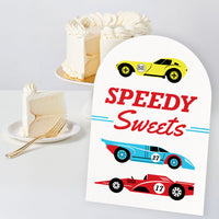 Race Car Party Signs Set - 6 Ct