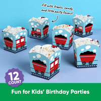 Railroad Party Crossing Treat Boxes - 12 Ct
