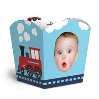Custom Face Railroad Party Crossing Treat Boxes - 12 Ct