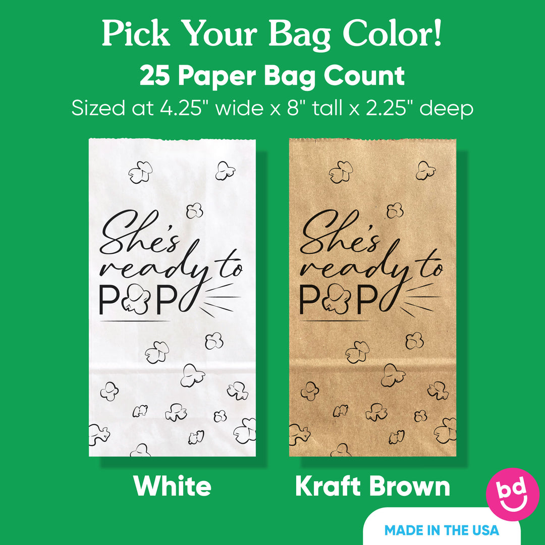 Popcorn Bags - Ready to Pop - 25 Ct