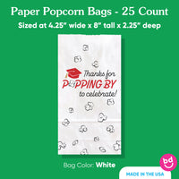 25-count Red graduation snack bags display