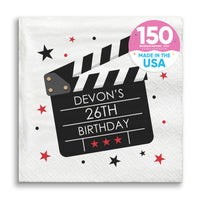 Custom Text Napkins - Movie Night