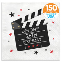 Custom Text Napkins - Movie Night