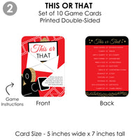 Red Carpet - 4 Movie Night Party Games - 10 Cards Each - Gamerific Bundle