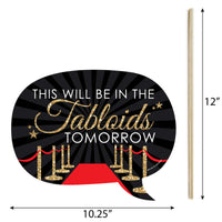 Funny Red Carpet - 10 Piece Photo Booth Props Kit