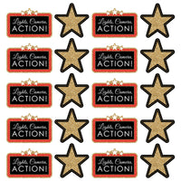Red Carpet - Assorted Decorations DIY Movie Night Large Party Essentials - Set of 20