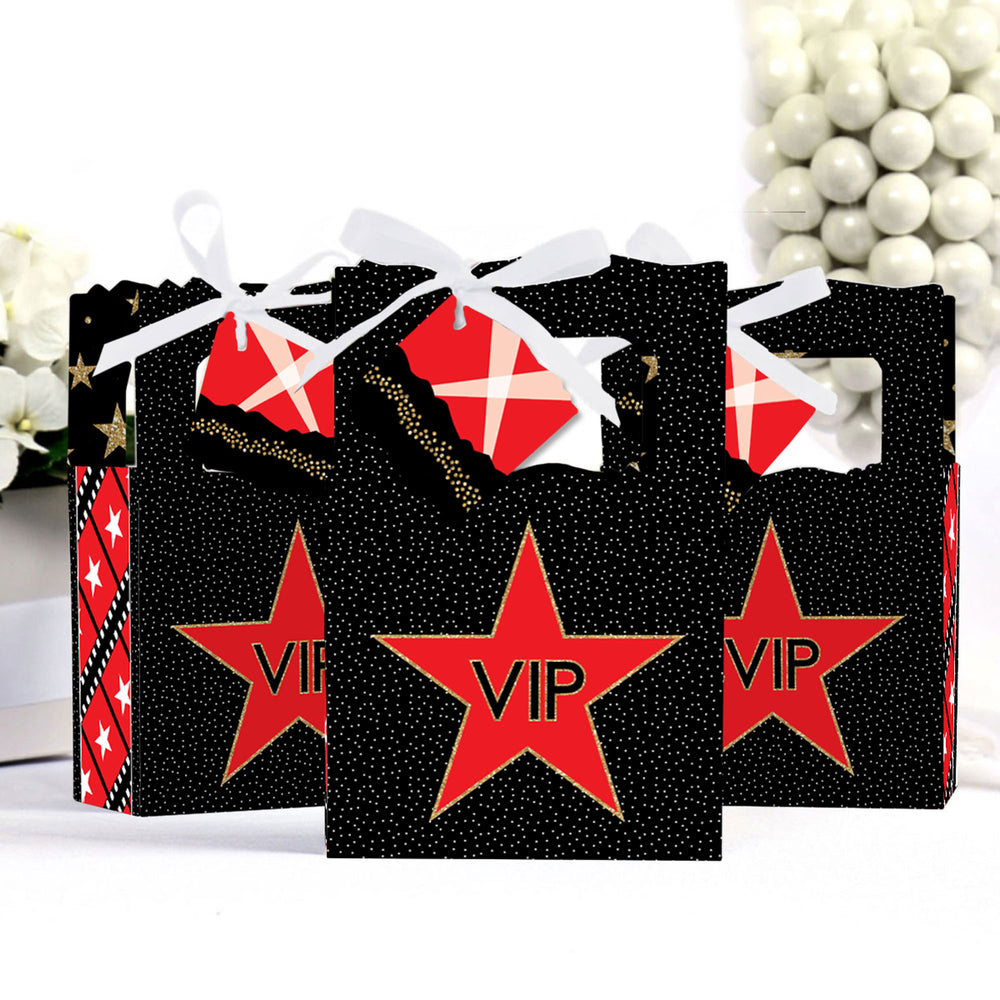 Red Carpet - Movie Night Party Favor Boxes - Set of 12