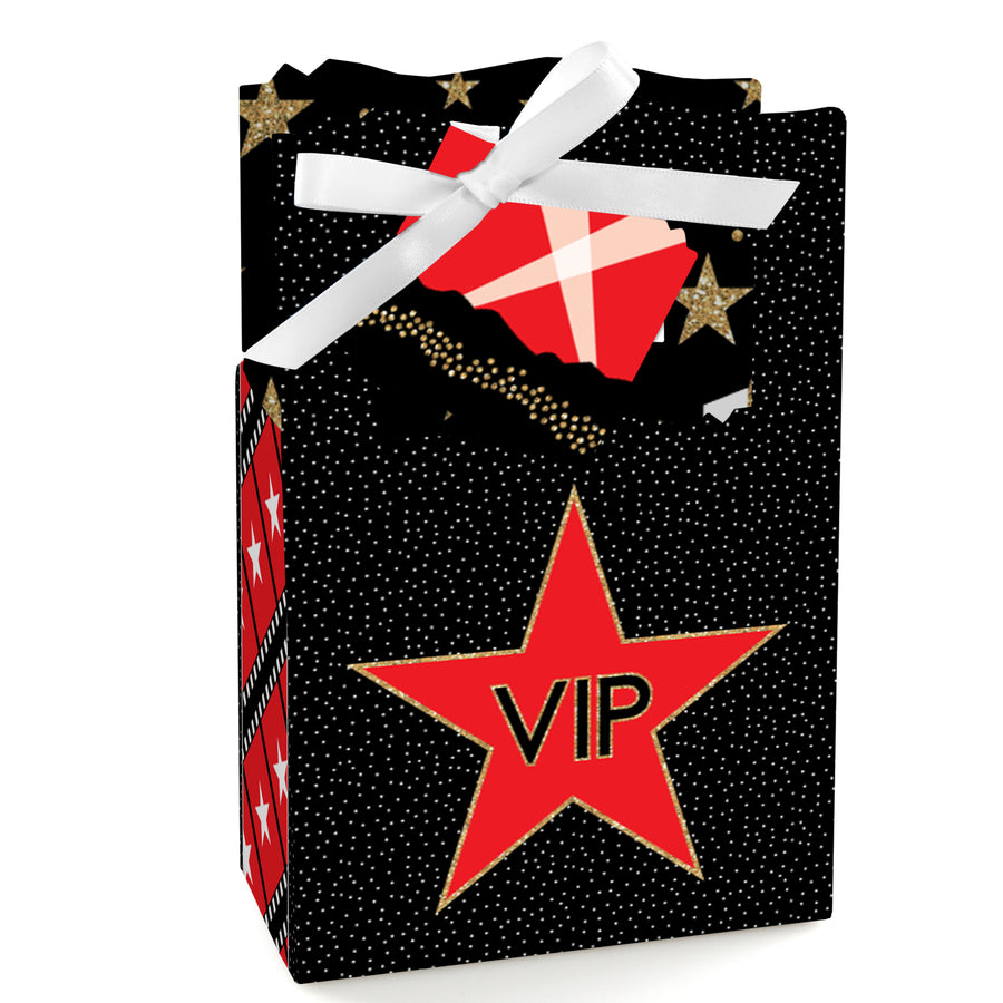 Red Carpet - Movie Night Party Favor Boxes - Set of 12