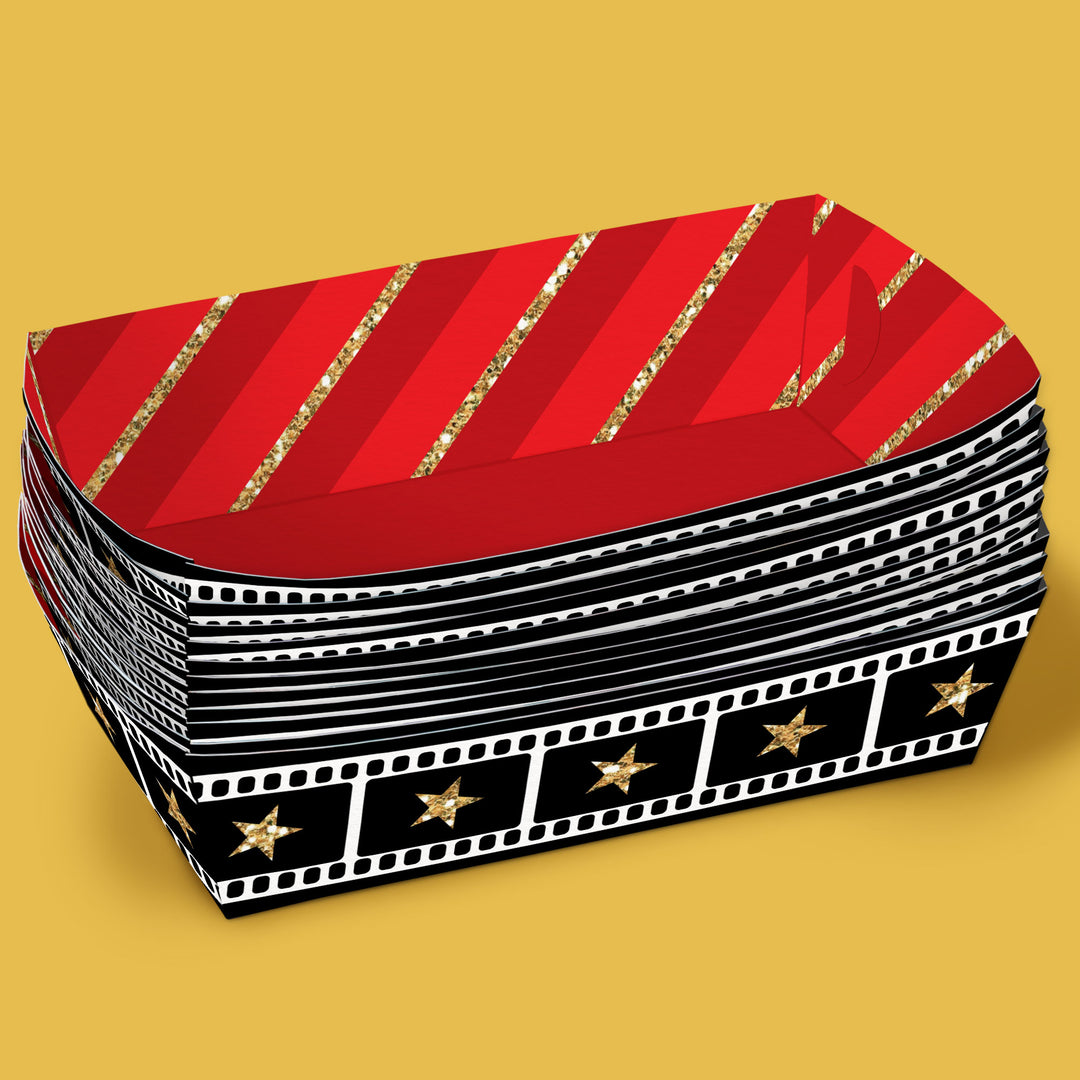 Movie Night Party Paper Food Trays