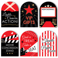 Red Carpet Party Signs Set - 6 Ct